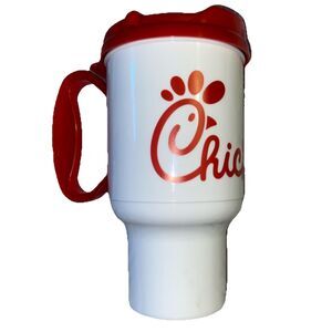 Chick-fil-A  20oz Insulated Thermo Plastic Travel Mug Cup Whirley Warren